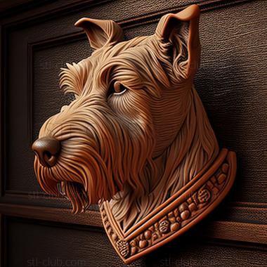 3D model st Old English Terrier dog (STL)